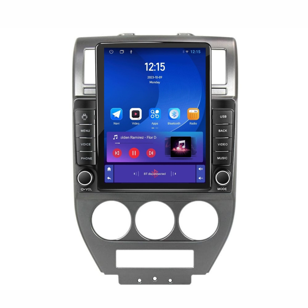 Navigatie dedicata cu Android Jeep Compass I 2006 - 2010, 1GB RAM, Radio GPS Dual Zone, Touchscreen IPS 9.7" HD tip Tesla, Internet Wi-Fi, Bluetooth, MirrorLink, USB