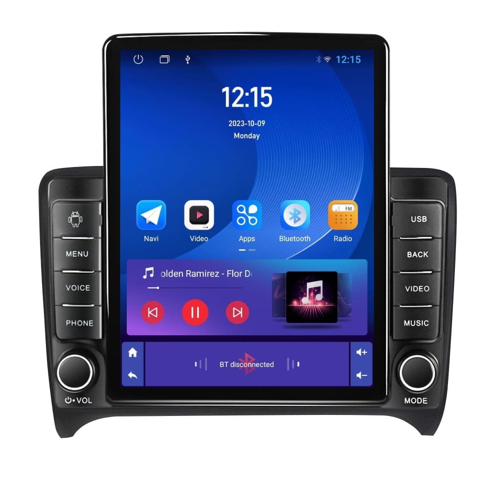 Navigatie dedicata cu Android Audi TT 2006 - 2015, 1GB RAM, Radio GPS Dual Zone, Touchscreen IPS 9.7" HD tip Tesla, Internet Wi-Fi, Bluetooth, MirrorLink, USB