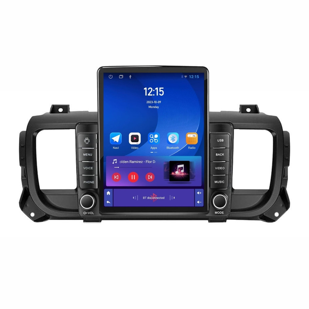 Navigatie dedicata cu Android Peugeot Traveller dupa 2016, 1GB RAM, Radio GPS Dual Zone, Touchscreen IPS 9.7" HD tip Tesla, Internet Wi-Fi, Bluetooth, MirrorLink, USB