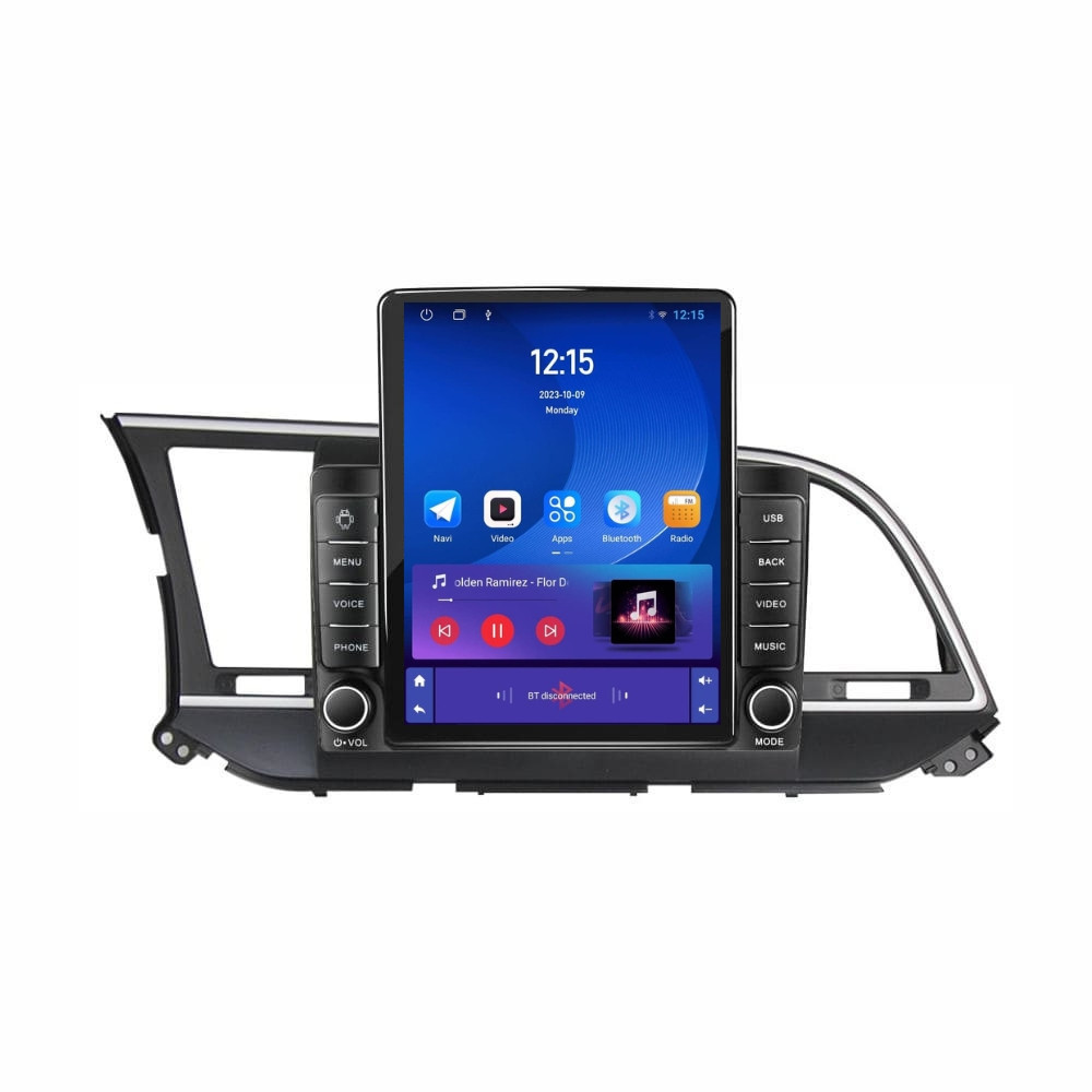 Navigatie dedicata cu Android Hyundai Elantra VI 2015 - 2018, 1GB RAM, Radio GPS Dual Zone, Touchscreen IPS 9.7" HD tip Tesla, Internet Wi-Fi, Bluetooth, MirrorLink, USB