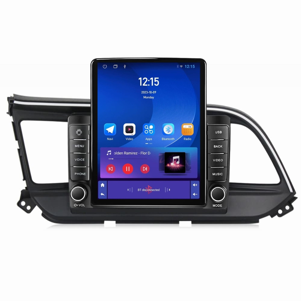 Navigatie dedicata cu Android Hyundai Elantra VI 2019 - 2020, 1GB RAM, Radio GPS Dual Zone, Touchscreen IPS 9.7" HD tip Tesla, Internet Wi-Fi, Bluetooth, MirrorLink, USB