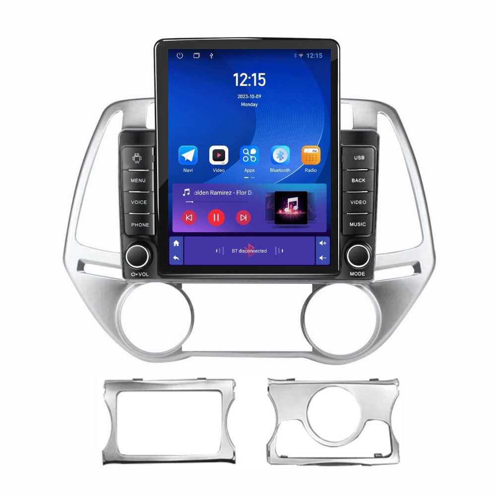 Navigatie dedicata cu Android Hyundai i20 2012 - 2014, 1GB RAM, Radio GPS Dual Zone, Touchscreen IPS 9.7" HD tip Tesla, Internet Wi-Fi, Bluetooth, MirrorLink, USB