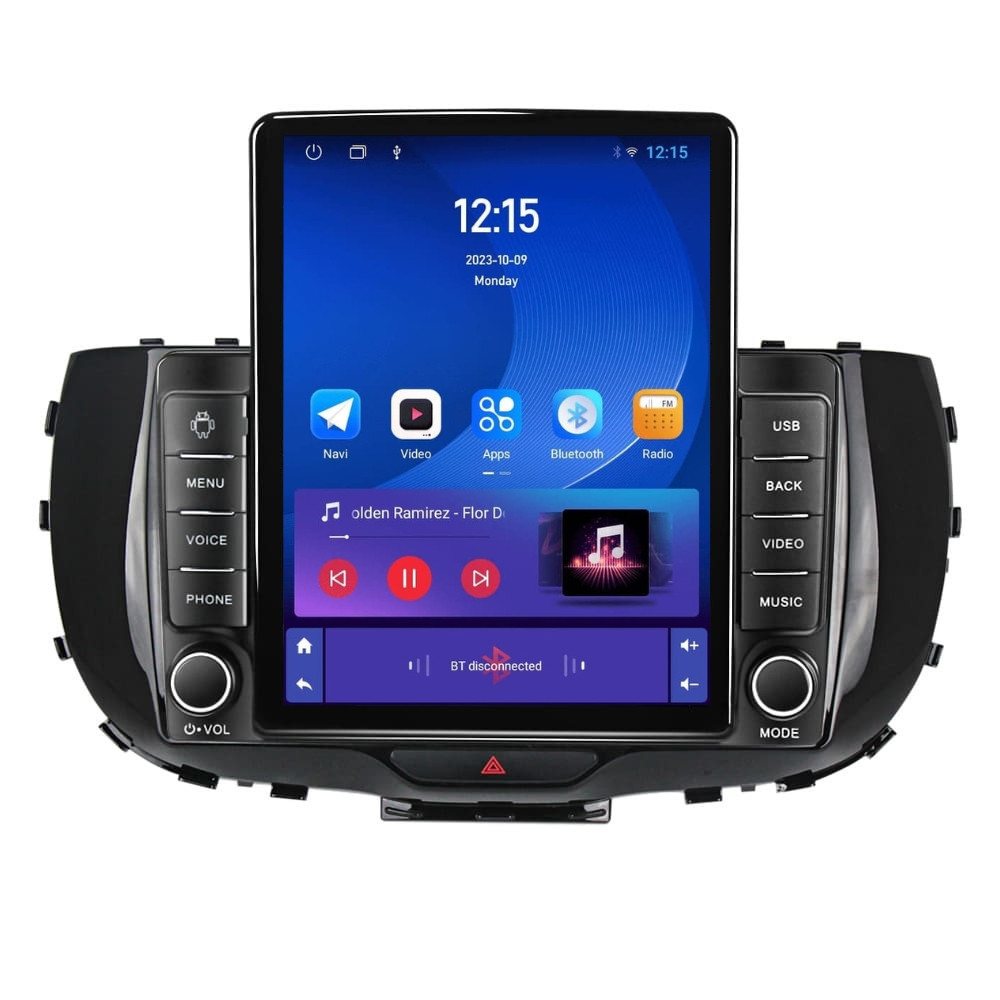 Navigatie dedicata cu Android Kia Soul dupa 2019, 1GB RAM, Radio GPS Dual Zone, Touchscreen IPS 9.7" HD tip Tesla, Internet Wi-Fi, Bluetooth, MirrorLink, USB