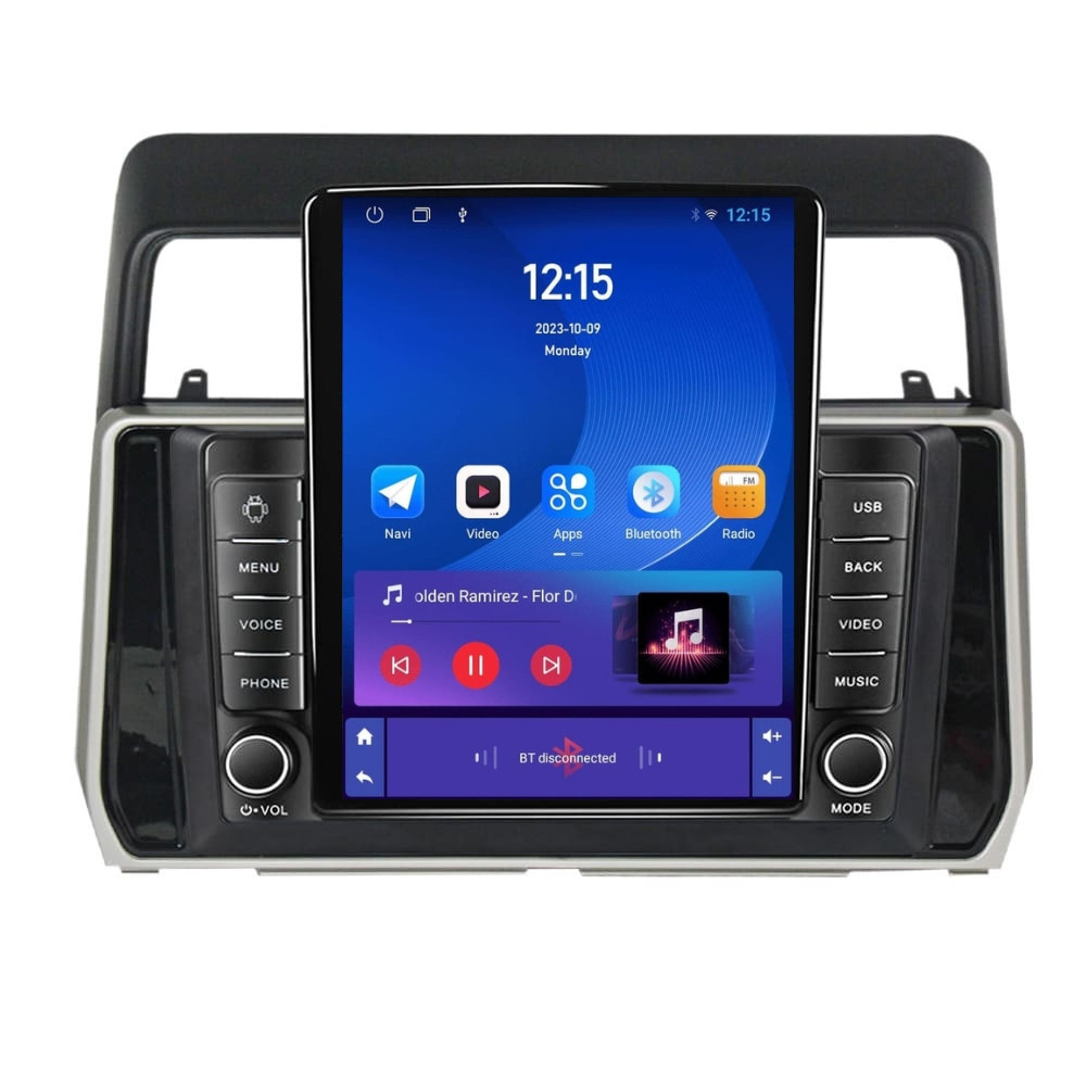 Navigatie dedicata cu Android Toyota Land Cruiser Prado J150 dupa 2017, 1GB RAM, Radio GPS Dual Zone, Touchscreen IPS 9.7" HD tip Tesla, Internet Wi-Fi, Bluetooth, MirrorLink, USB