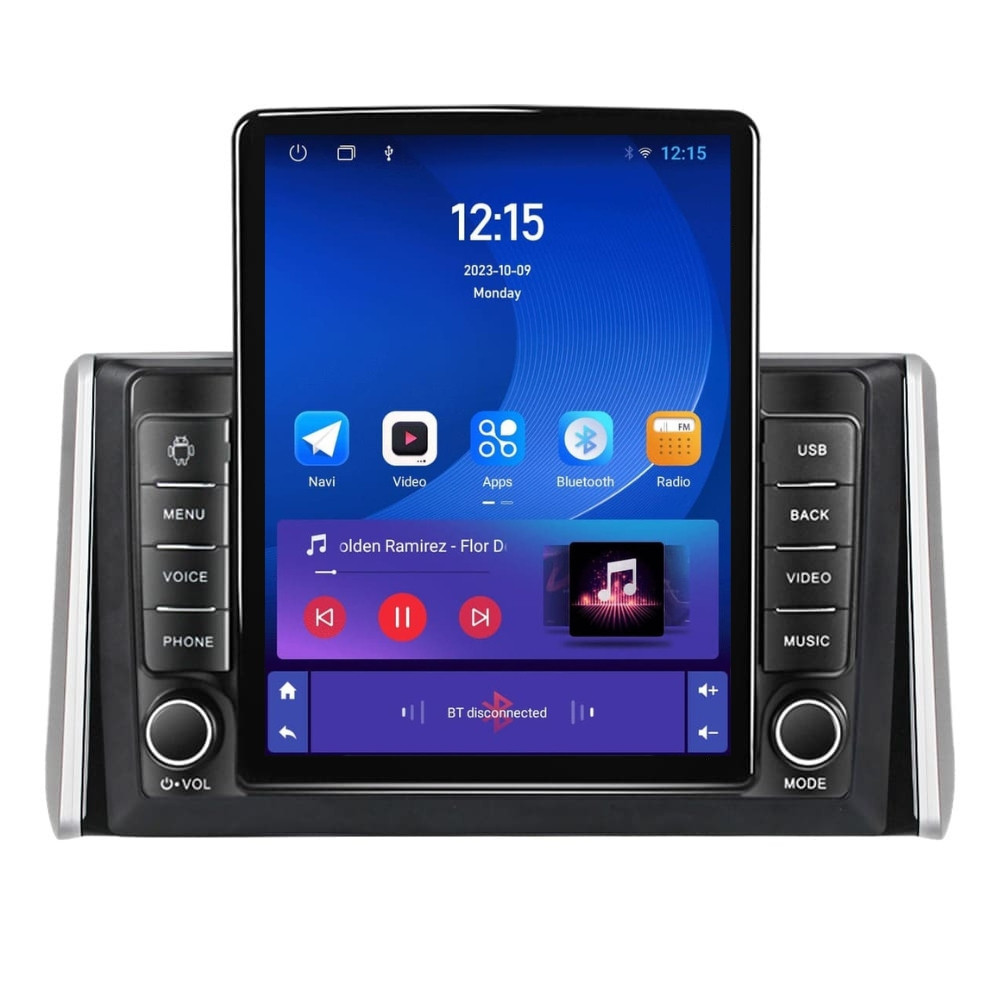 Navigatie dedicata cu Android Toyota Rav4 V dupa 2018, 1GB RAM, Radio GPS Dual Zone, Touchscreen IPS 9.7" HD tip Tesla, Internet Wi-Fi, Bluetooth, MirrorLink, USB