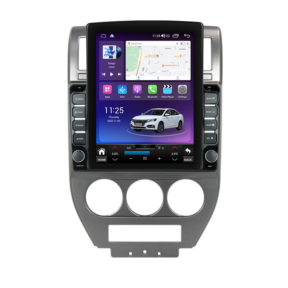 Navigatie dedicata cu Android Jeep Patriot I 2006 - 2010, 4GB RAM, Radio GPS Dual Zone, Touchscreen IPS 9.7" HD tip Tesla, Internet Wi-Fi si slot SIM 4G, Bluetooth, MirrorLink, USB