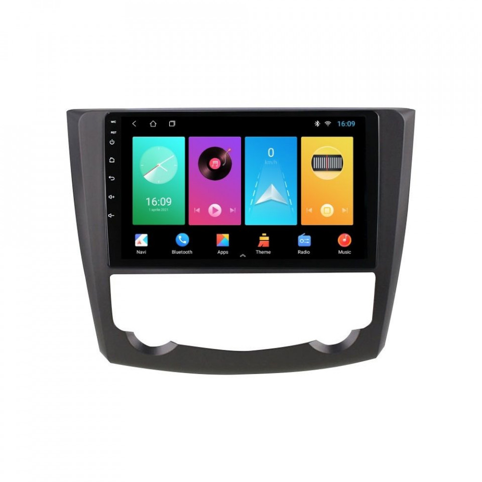 Navigatie dedicata cu Android Renault Kadjar 2015 - 2018, 1GB RAM, Radio GPS Dual Zone, Display HD IPS 9" Touchscreen, Internet Wi-Fi, Bluetooth, MirrorLink, USB
