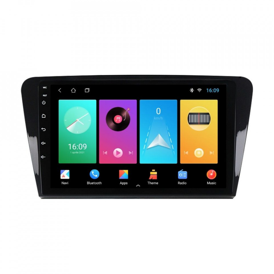 Navigatie dedicata cu Android Skoda Octavia III 2013 - 2020, 1GB RAM, Radio GPS Dual Zone, Display HD IPS 10" Touchscreen, Internet Wi-Fi, Bluetooth, MirrorLink, USB