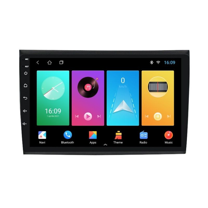 Navigatie dedicata cu Android Fiat Bravo 2007 - 2016, 1GB RAM, Radio GPS Dual Zone, Display HD IPS 9" Touchscreen, Internet Wi-Fi, Bluetooth, MirrorLink, USB