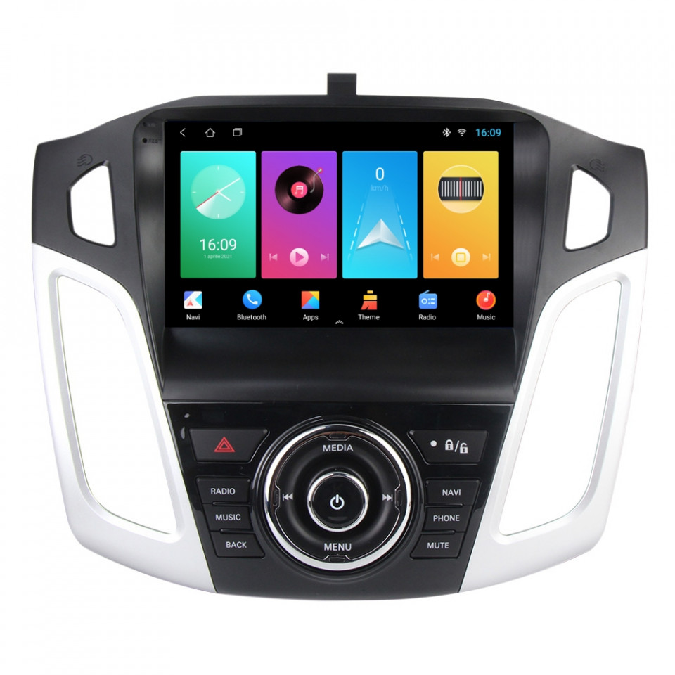 Navigatie dedicata cu Android Ford Focus III 2011 - 2018, 2GB RAM, Radio GPS Dual Zone, Display HD IPS 9" Touchscreen, Internet Wi-Fi, Bluetooth, MirrorLink, USB