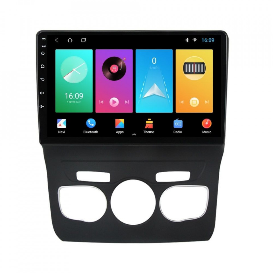 Navigatie dedicata cu Android Citroen DS4 2010 - 2018, clima automata, 1GB RAM, Radio GPS Dual Zone, Display HD IPS 10" Touchscreen, Internet Wi-Fi, Bluetooth, MirrorLink, USB