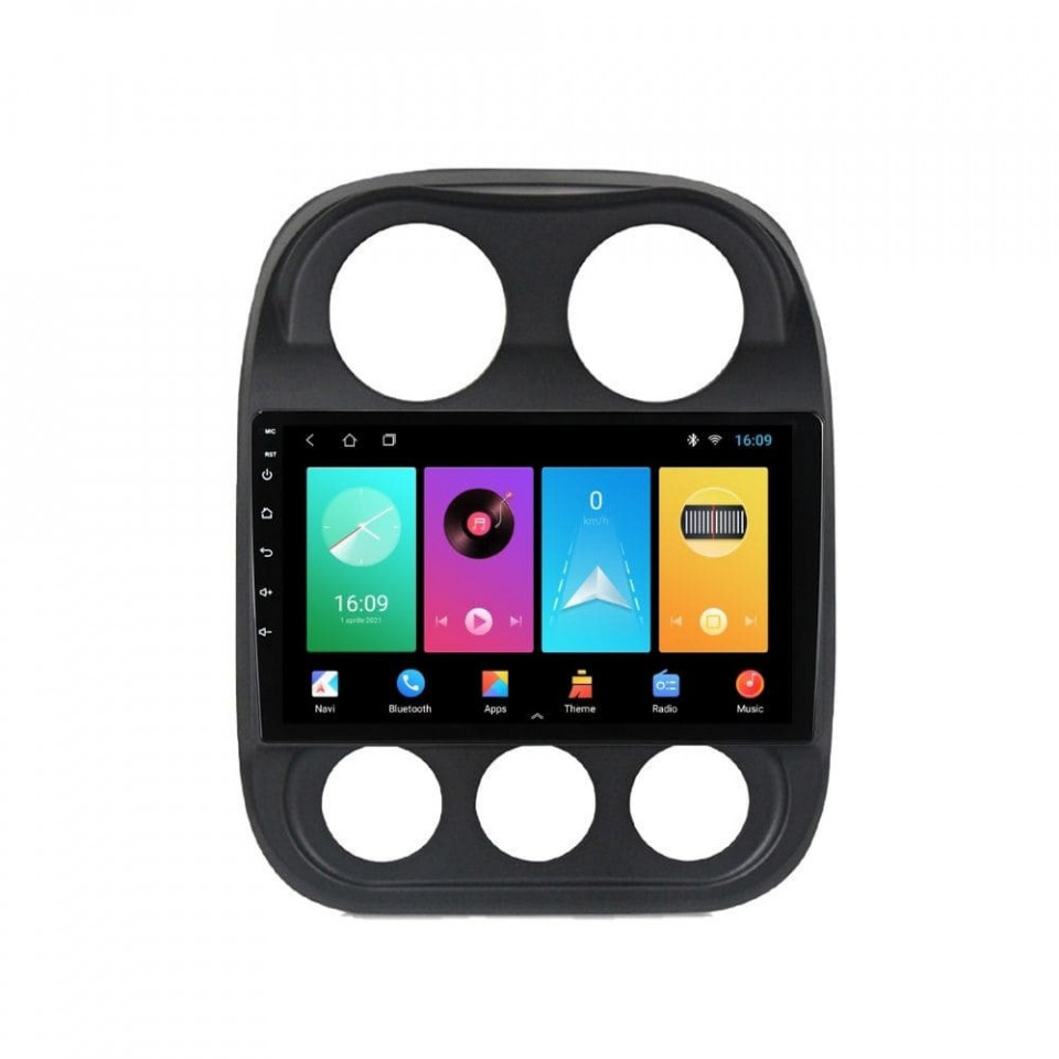 Navigatie dedicata cu Android Jeep Patriot I 2011 - 2017, 2GB RAM, Radio GPS Dual Zone, Display HD IPS 10" Touchscreen, Internet Wi-Fi, Bluetooth, MirrorLink, USB