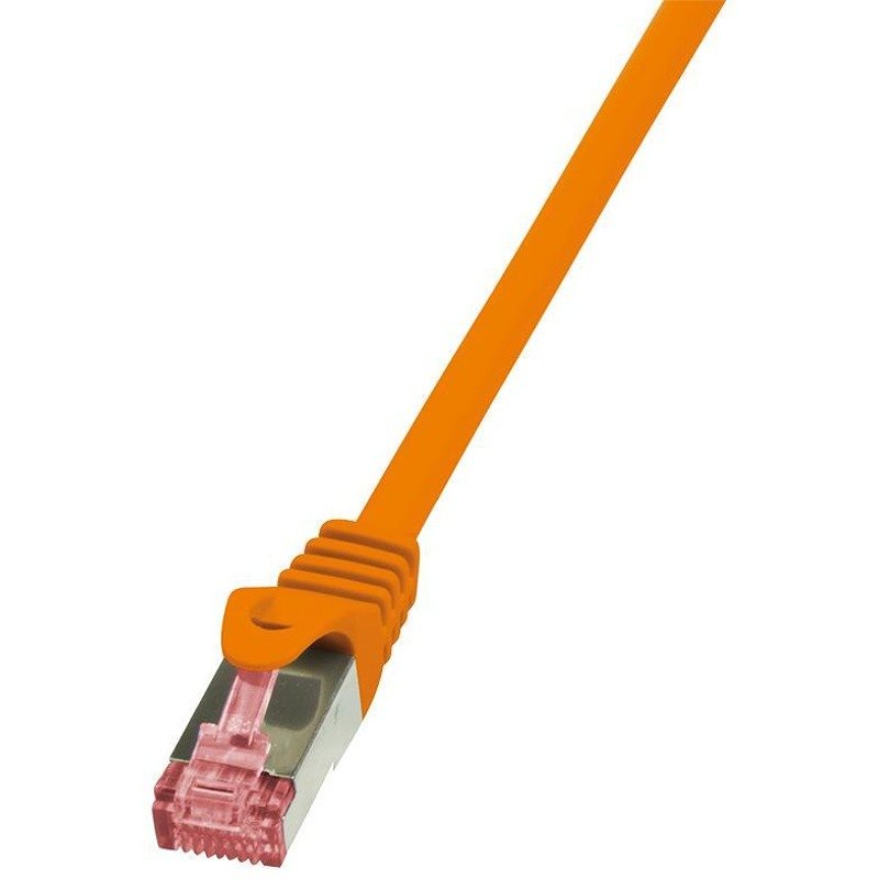 Cablu S/FTP PrimeLine Patchcord Cat 6 0.5m Portocaliu