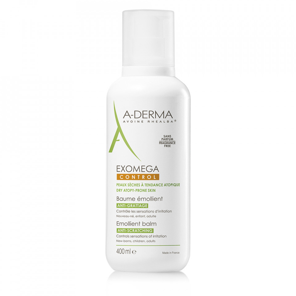 Balsam emolient anti-prurit Exomega Control Laboratoires A- Derma (Concentratie: Balsam, Gramaj: 400 ml)