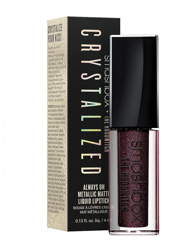 Ruj lichid mat Smashbox Crystalized Always On Metallic Matte, 4 ml (Concentratie: Ruj, Nuanta Ruj: Dark Crystal)