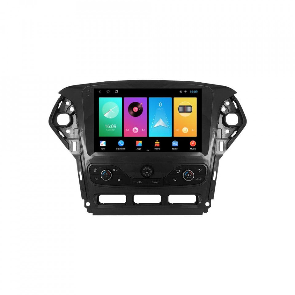 Navigatie dedicata cu Android Ford Mondeo IV 2011 - 2014 cu navigatie originala, 1GB RAM, Radio GPS Dual Zone, Display HD IPS 9" Touchscreen, Internet Wi-Fi, Bluetooth, MirrorLink, USB