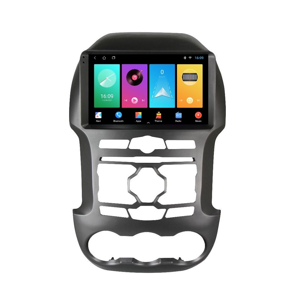 Navigatie dedicata cu Android Ford Ranger 2011 - 2015, 1GB RAM, Radio GPS Dual Zone, Display HD IPS 9" Touchscreen, Internet Wi-Fi, Bluetooth, MirrorLink, USB