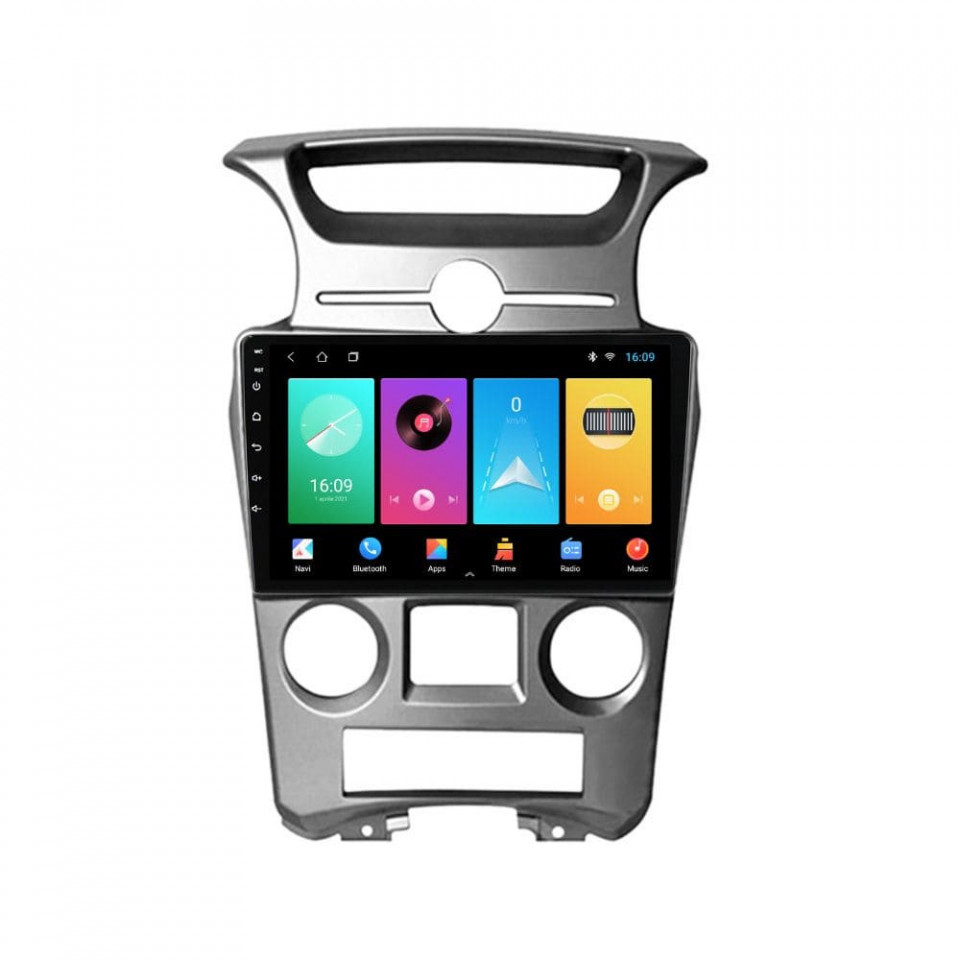 Navigatie dedicata cu Android KIA Carens III 2006 - 2013, clima automata, 1GB RAM, Radio GPS Dual Zone, Display HD IPS 9" Touchscreen, Internet Wi-Fi, Bluetooth, MirrorLink, USB