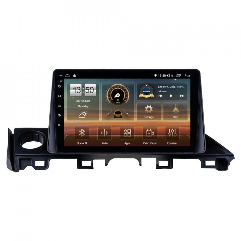 Navigatie dedicata cu Android Mazda 6 2015 - 2018, 4GB RAM, Radio GPS Dual Zone, Display HD QLED 9" Touchscreen, Internet Wi-Fi si slot SIM 4G, Bluetooth, MirrorLink, USB
