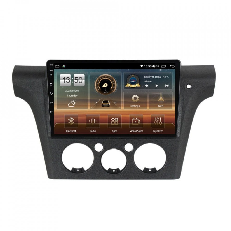 Navigatie dedicata cu Android Mitsubishi Outlander I 2001 - 2006, 4GB RAM, Radio GPS Dual Zone, Display HD QLED 10" Touchscreen, Internet Wi-Fi si slot SIM 4G, Bluetooth, MirrorLink, USB