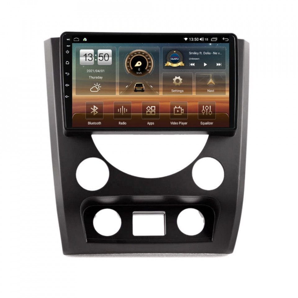 Navigatie dedicata cu Android Ssangyong Rexton 2012 - 2017, 4GB RAM, Radio GPS Dual Zone, Display HD QLED 9" Touchscreen, Internet Wi-Fi si slot SIM 4G, Bluetooth, MirrorLink, USB