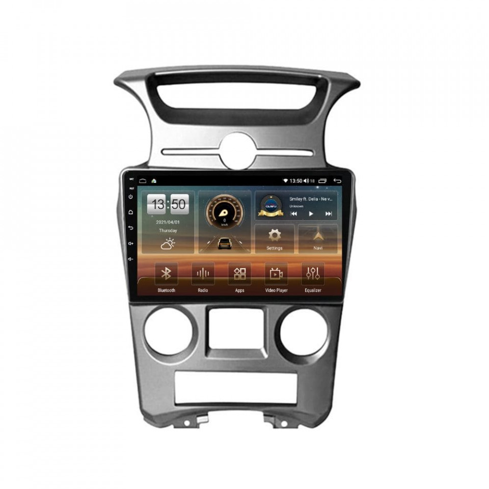 Navigatie dedicata cu Android KIA Carens III 2006 - 2013, clima automata, 6GB RAM, Radio GPS Dual Zone, Display HD QLED 9" Touchscreen, Internet Wi-Fi si slot SIM 4G, Bluetooth, MirrorLink, USB