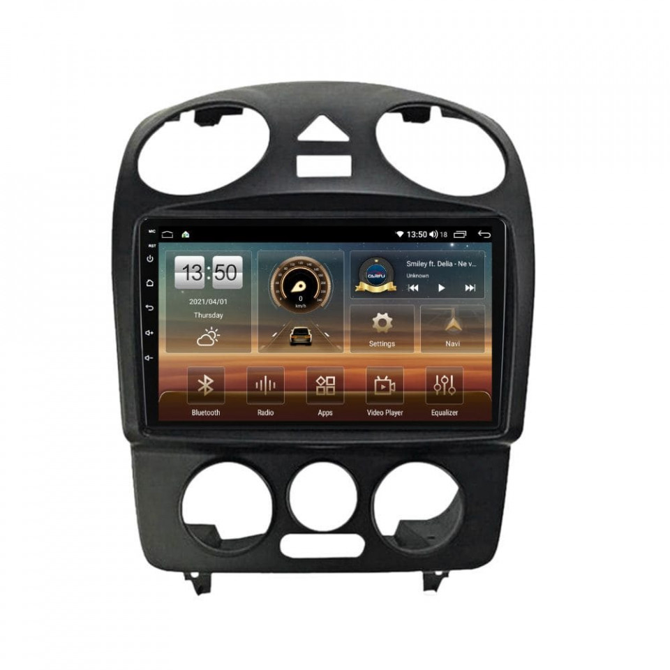Navigatie dedicata cu Android VW New Beetle 2004 - 2011, 6GB RAM, Radio GPS Dual Zone, Display HD QLED 9" Touchscreen, Internet Wi-Fi si slot SIM 4G, Bluetooth, MirrorLink, USB