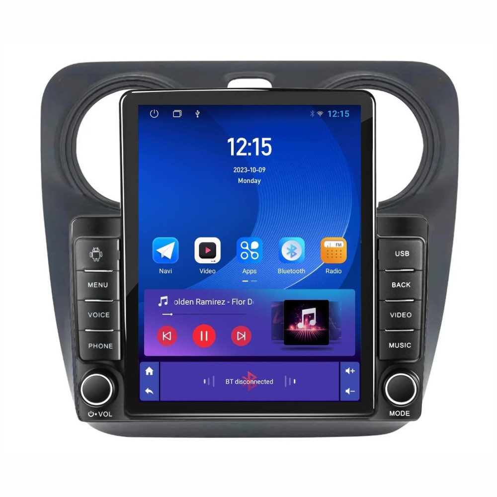 Navigatie dedicata cu Android Dacia Lodgy dupa 2012, 1GB RAM, Radio GPS Dual Zone, Touchscreen IPS 9.7" HD tip Tesla, Internet Wi-Fi, Bluetooth, MirrorLink, USB