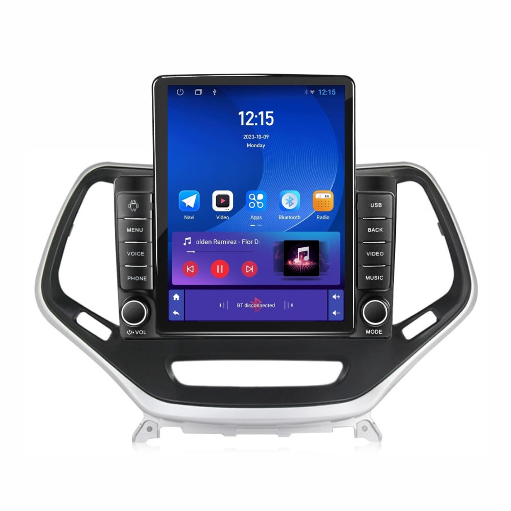 Navigatie dedicata cu Android Jeep Cherokee V 2014 - 2019, 1GB RAM, Radio GPS Dual Zone, Touchscreen IPS 9.7" HD tip Tesla, Internet Wi-Fi, Bluetooth, MirrorLink, USB