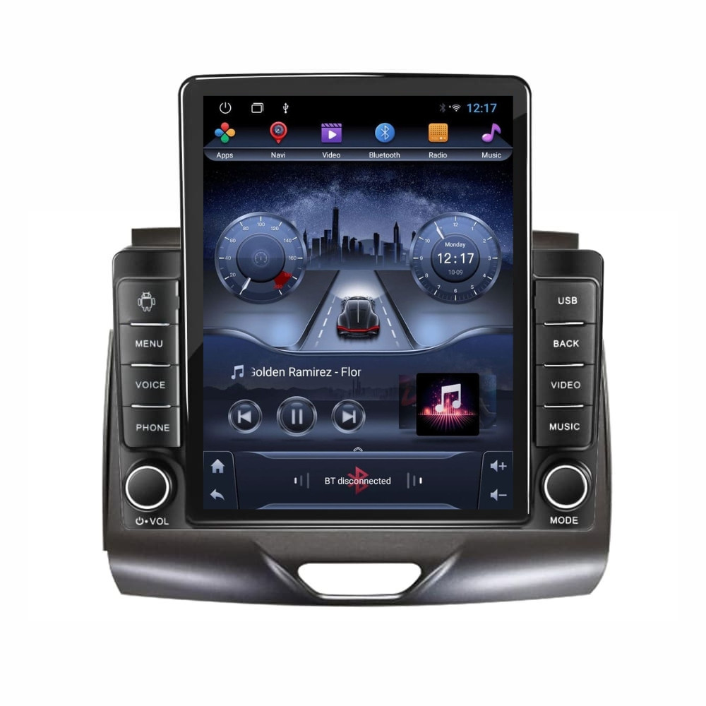 Navigatie dedicata cu Android Ford Ranger dupa 2015 cu navigatie originala, 2GB RAM, Radio GPS Dual Zone, Touchscreen IPS 9.7" HD tip Tesla, Internet Wi-Fi, Bluetooth, MirrorLink, USB