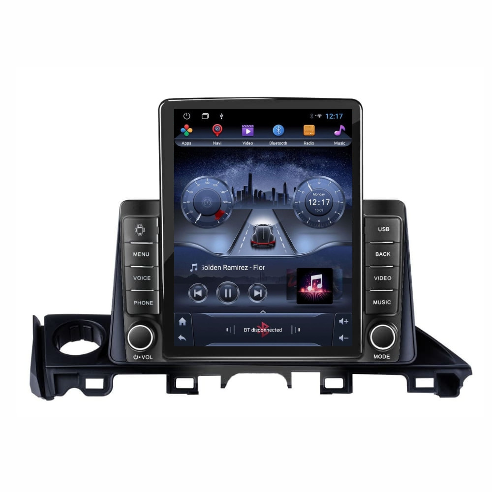 Navigatie dedicata cu Android Mazda 6 2015 - 2018, 2GB RAM, Radio GPS Dual Zone, Touchscreen IPS 9.7" HD tip Tesla, Internet Wi-Fi, Bluetooth, MirrorLink, USB