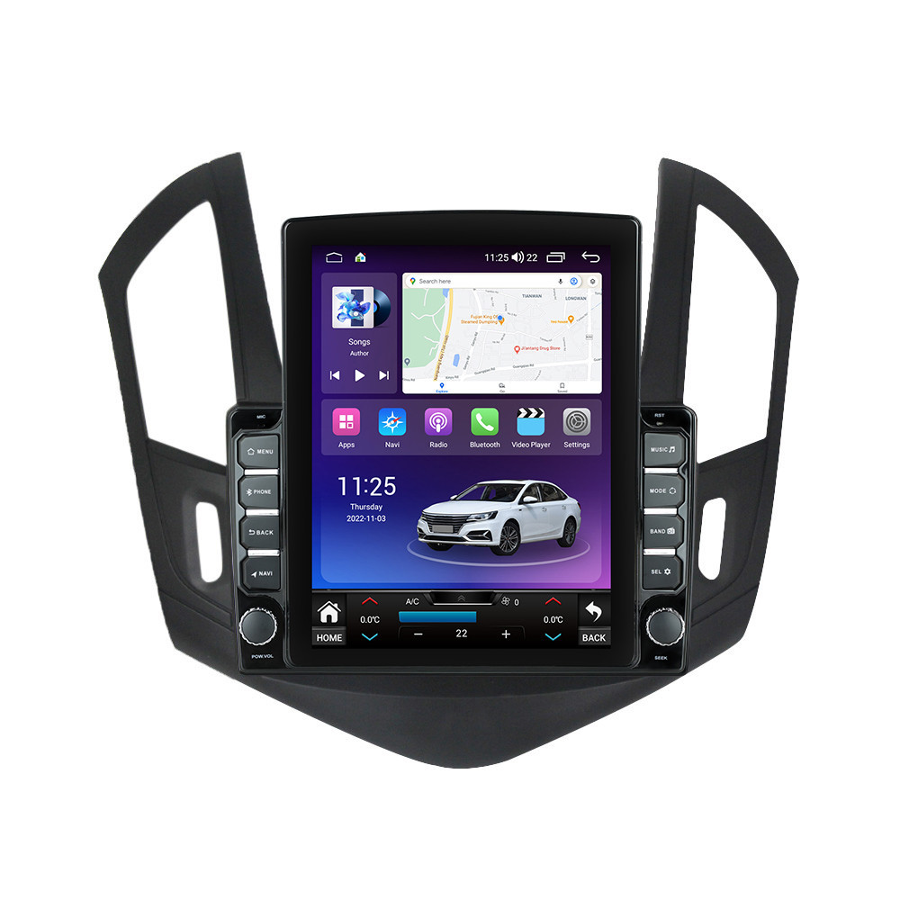 Navigatie dedicata cu Android Chevrolet Cruze 2013 - 2015, 4GB RAM, Radio GPS Dual Zone, Touchscreen IPS 9.7" HD tip Tesla, Internet Wi-Fi si slot SIM 4G, Bluetooth, MirrorLink, USB