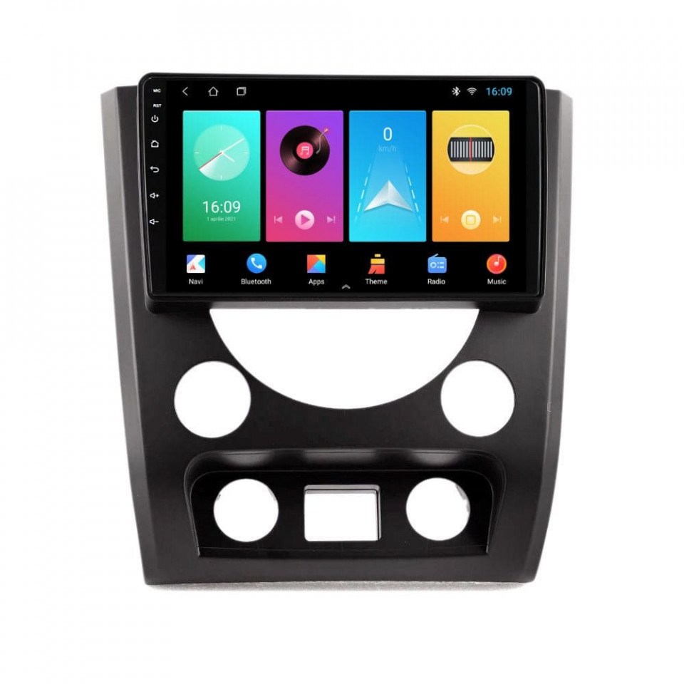 Navigatie dedicata cu Android Ssangyong Rexton 2012 - 2017, 1GB RAM, Radio GPS Dual Zone, Display HD IPS 9" Touchscreen, Internet Wi-Fi, Bluetooth, MirrorLink, USB