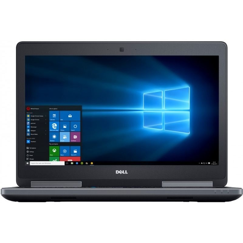 Laptop DELL, PRECISION 7510,  Intel Core i7-6820HQ, 2.70 GHz, HDD: 128 GB, 500 GB, RAM: 32 GB, video: Intel HD Graphics 530, nVIDIA Quadro M2000M, webcam