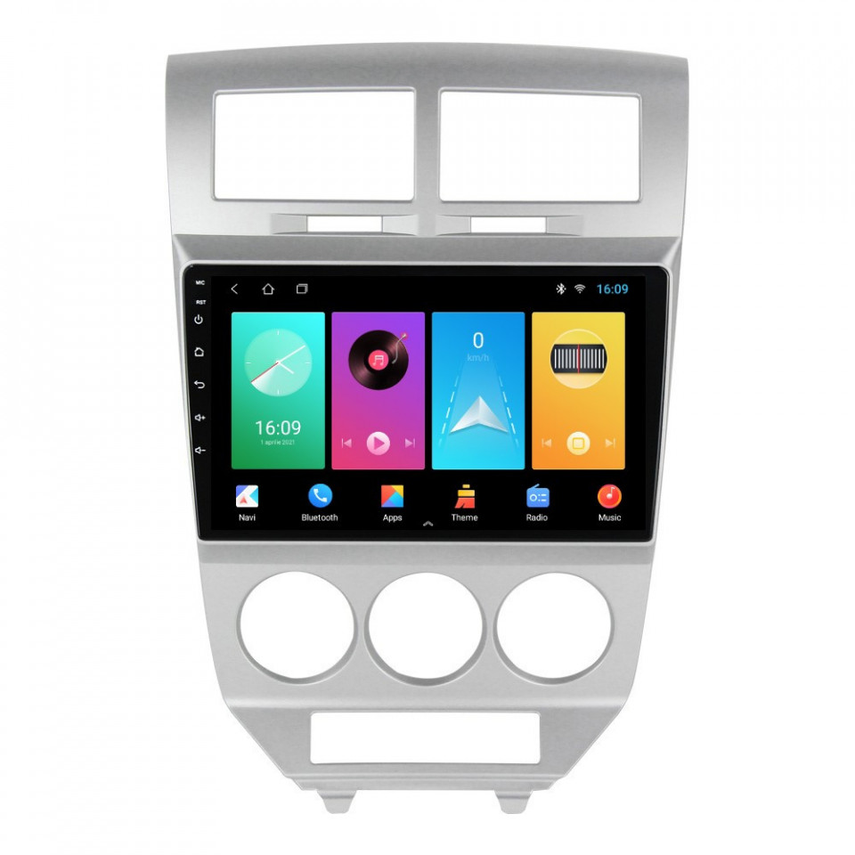 Navigatie dedicata cu Android Dodge Caliber 2006 - 2010, 1GB RAM, Radio GPS Dual Zone, Display HD IPS 10" Touchscreen, Internet Wi-Fi, Bluetooth, MirrorLink, USB