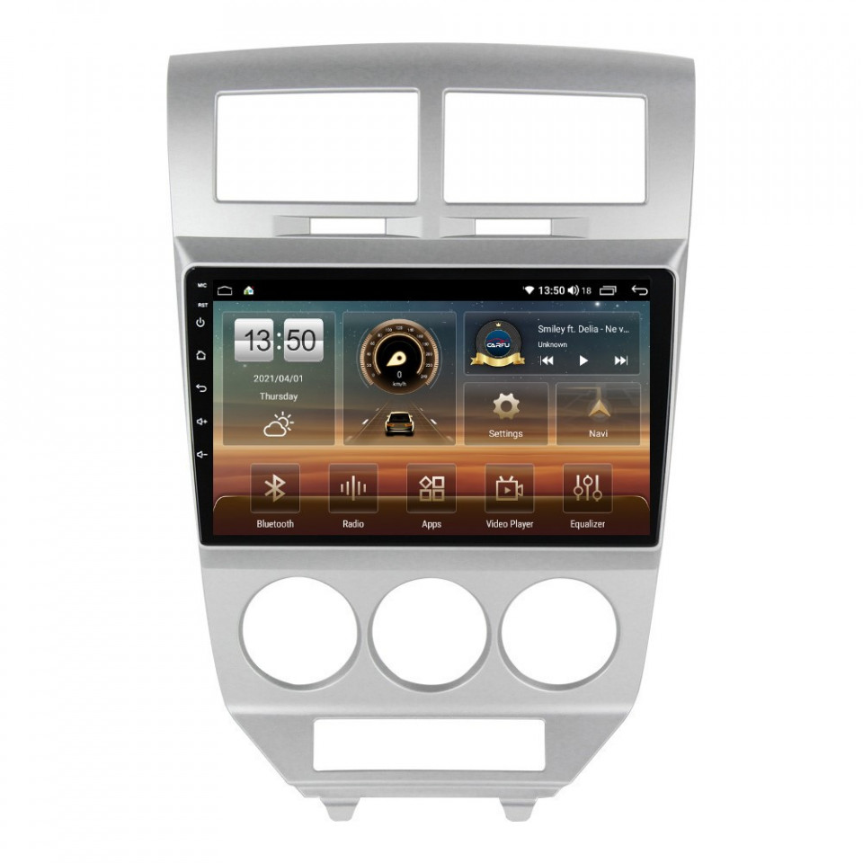 Navigatie dedicata cu Android Dodge Caliber 2006 - 2010, 8GB RAM, Radio GPS Dual Zone, Display HD QLED 10" Touchscreen, Internet Wi-Fi si slot SIM 4G, Bluetooth, MirrorLink, USB