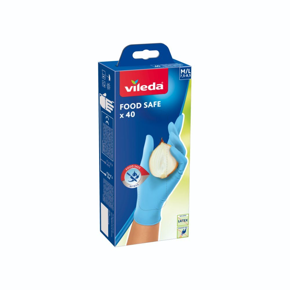 Manusi menaj Vileda Food Safe, nitril, M