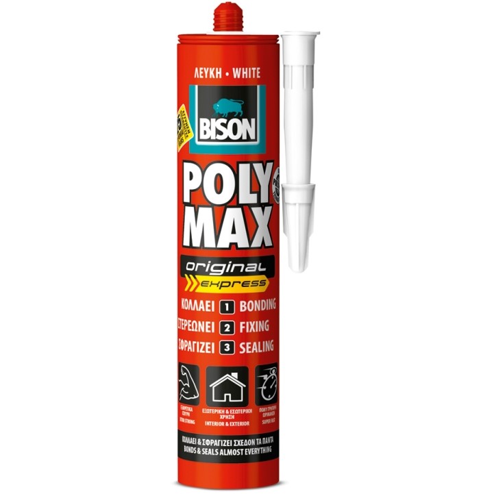 Adeziv şi etanşeizant Poly Max Express alb 425g