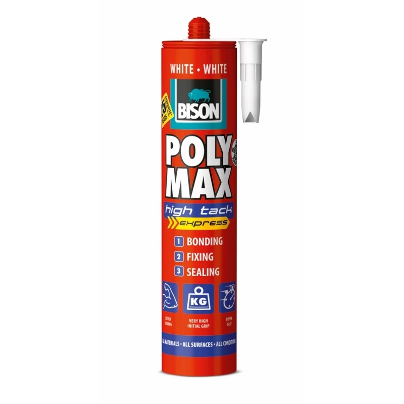 Adeziv şi etanşeizant Poly Max High Tack Express alb 425g