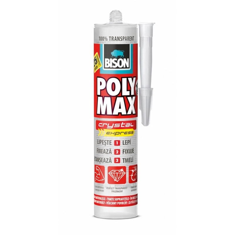 Adeziv şi etanşeizant Poly Max Cristal Express 300g