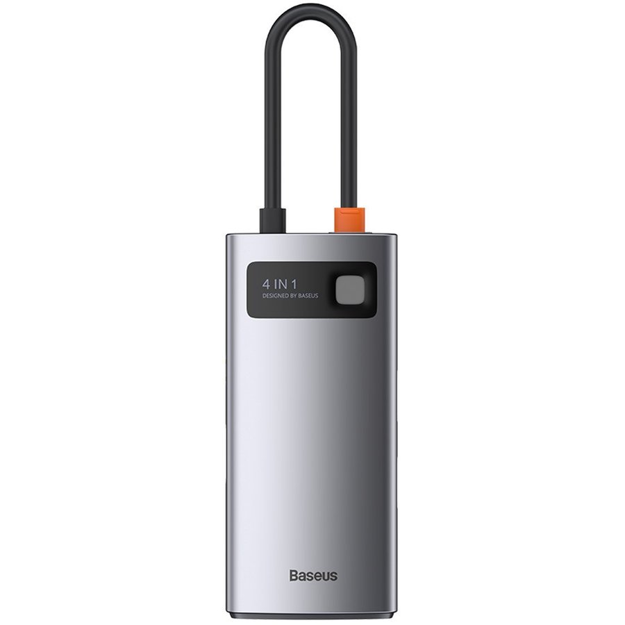 Cablu de date Metal Gleam, USB-C - 1x USB 3.0, 1x USB 2.0, 1x HDMI, 1x USB-C, Gri