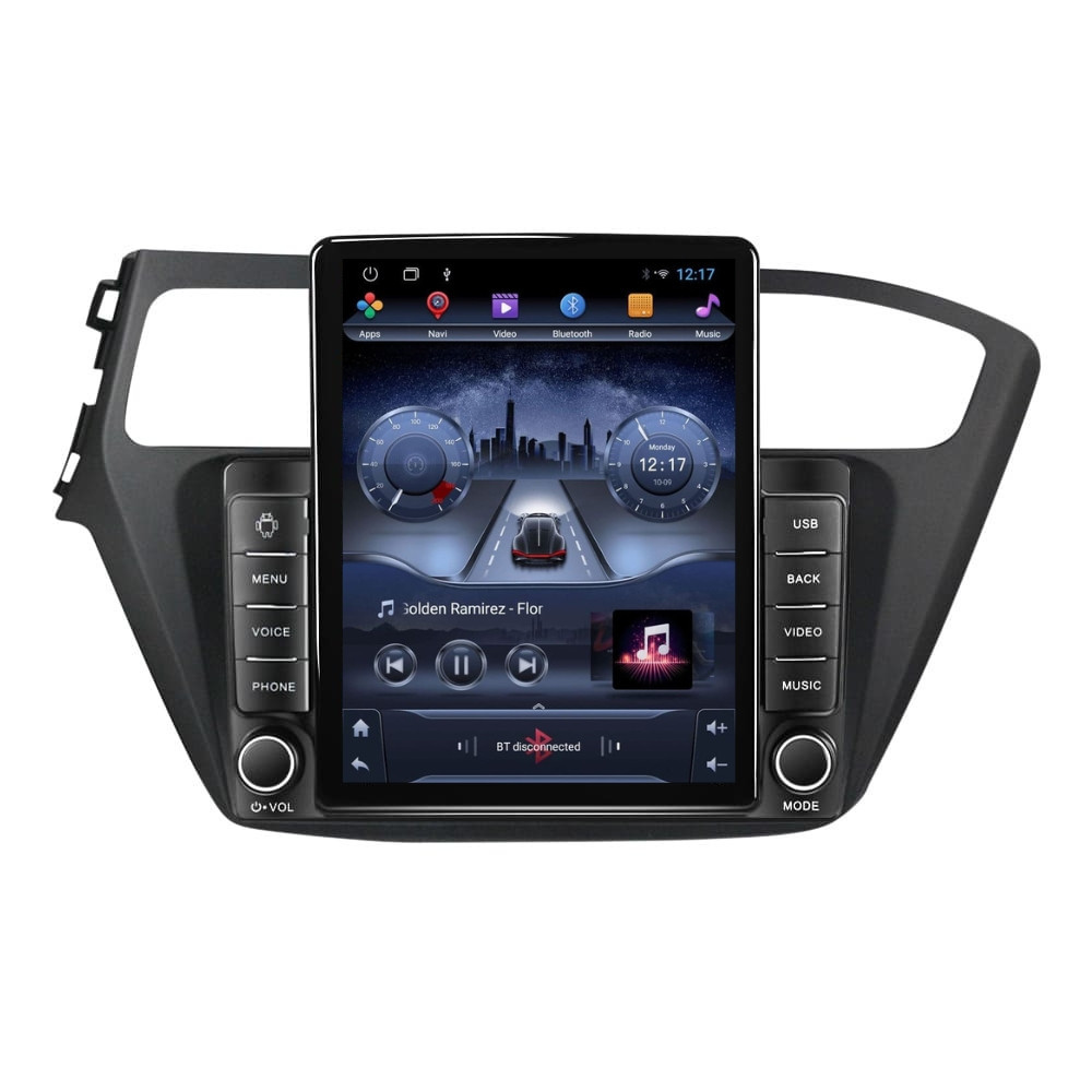 Navigatie dedicata cu Android Hyundai i20 2018 - 2020, 2GB RAM, Radio GPS Dual Zone, Touchscreen IPS 9.7" HD tip Tesla, Internet Wi-Fi, Bluetooth, MirrorLink, USB