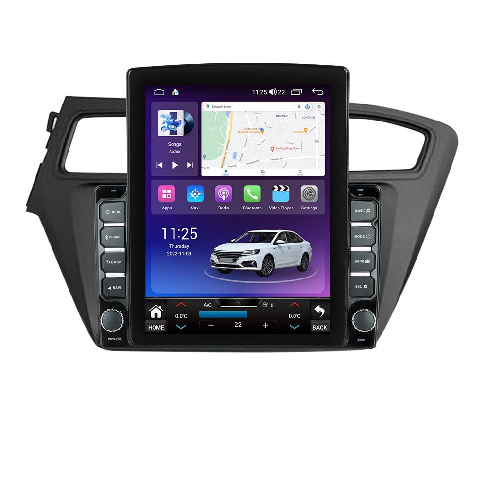 Navigatie dedicata cu Android Hyundai i20 2018 - 2020, 4GB RAM, Radio GPS Dual Zone, Touchscreen IPS 9.7" HD tip Tesla, Internet Wi-Fi si slot SIM 4G, Bluetooth, MirrorLink, USB