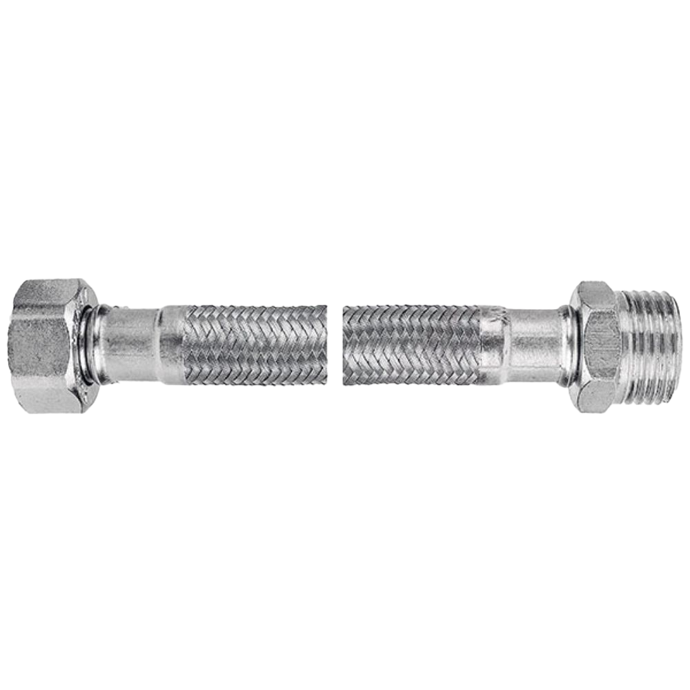 Racord flexibil apa Ferro, PWS 21, 1/2 X 1/2, FI-FE, 30 CM