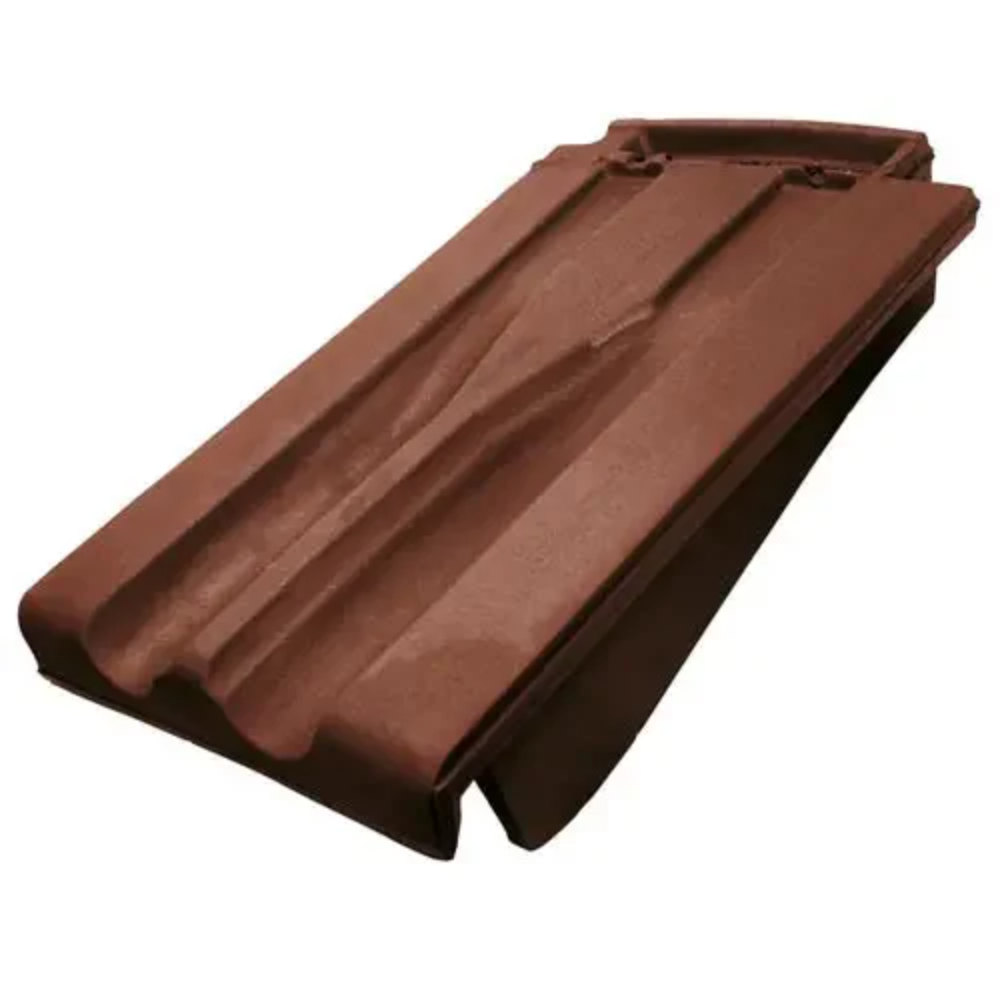Tigla de margine dreapta Tondach Tango Plus, engoba 11 - maro satinat, 30 x 50 cm