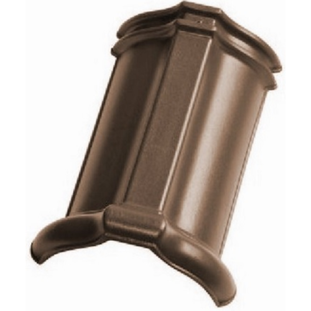 Tigla de coama presata XXL Tondach, maro, 250 x 460 mm