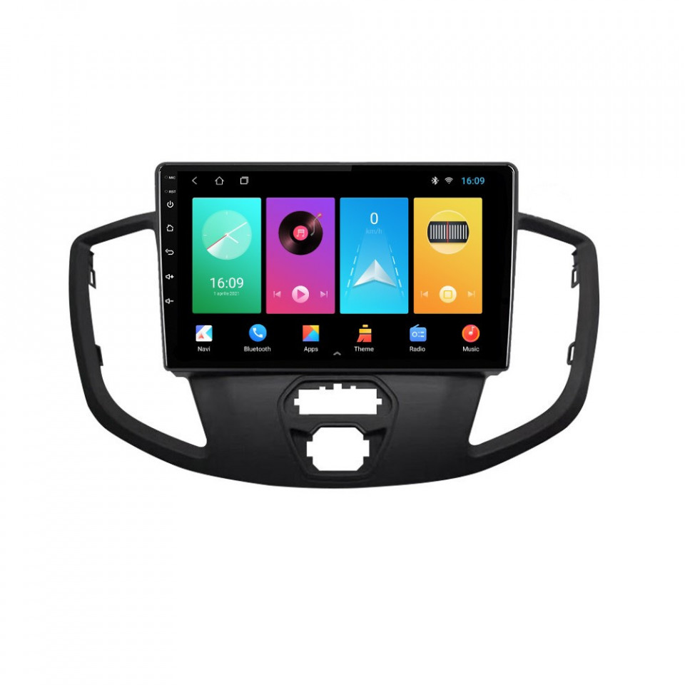 Navigatie dedicata cu Android Ford Transit 2014 - 2020, 1GB RAM, Radio GPS Dual Zone, Display HD IPS 9" Touchscreen, Internet Wi-Fi, Bluetooth, MirrorLink, USB