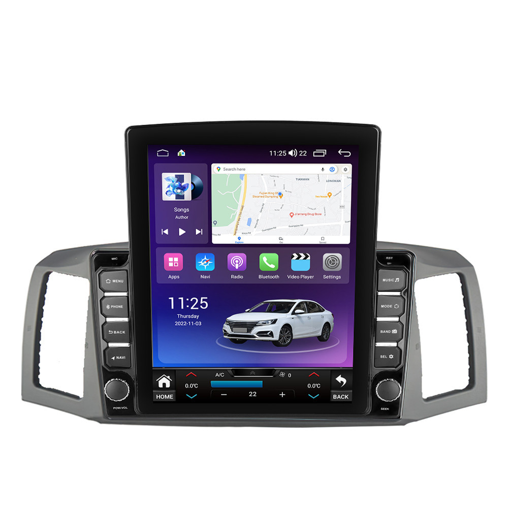 Navigatie dedicata cu Android Jeep Grand Cherokee III 2004 - 2007 fara navigatie originala, 4GB RAM, Radio GPS Dual Zone, Touchscreen IPS 9.7" HD tip Tesla, Internet Wi-Fi si slot SIM 4G, Bluetooth, MirrorLink, USB