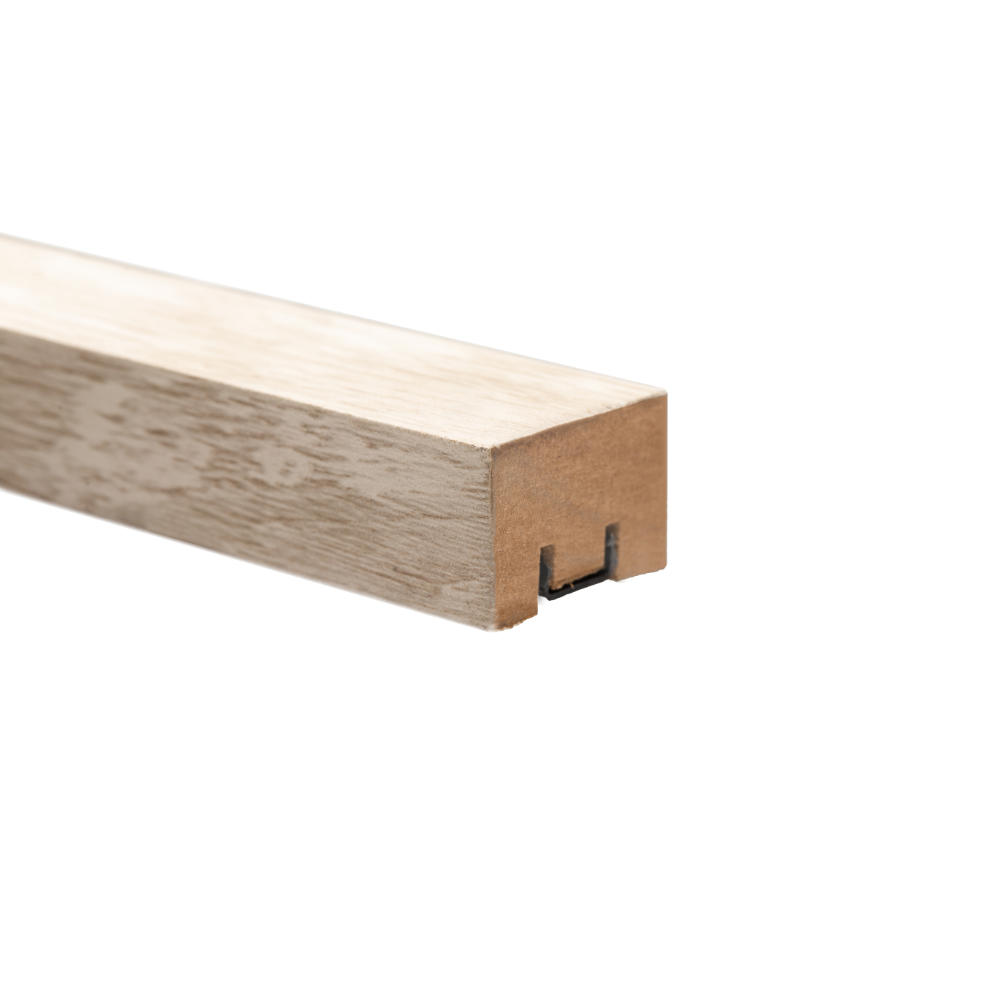 Riflaj, MDF, stejar andenes, tip montare cu profil de montaj, 2800 x 30 x 20 mm