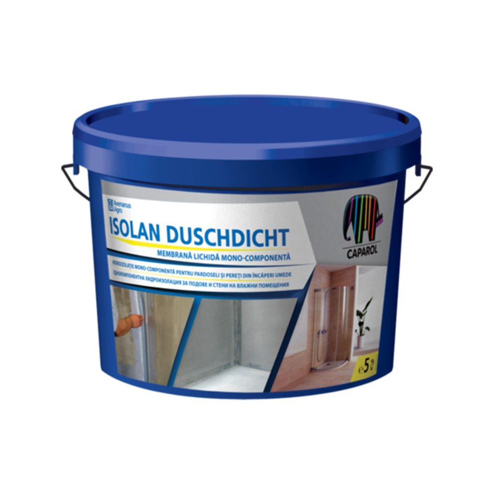 Hidroizolatie Caparol Isolan Duschdicht, flexibila, pensulabila, gri, 5 kg